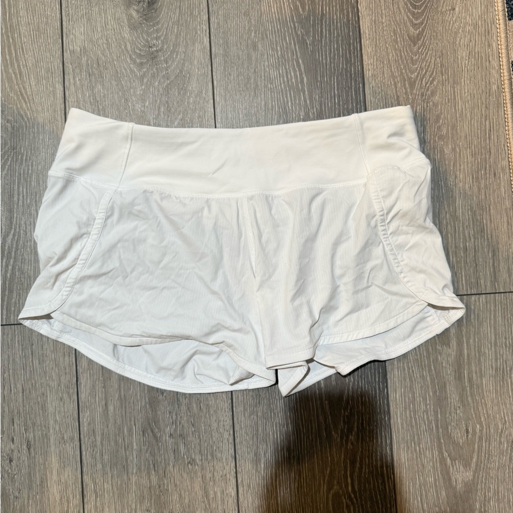 lululemon athletica Women's Speed Up Lined Shorts - White